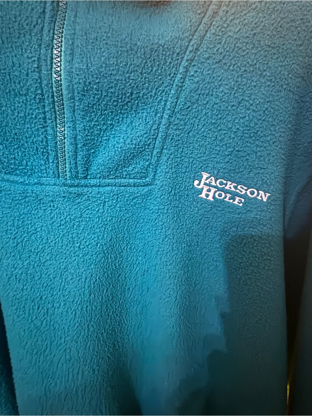 Vintage Jackson Hole Embroidered 1/4 Zip Fleece Pullover - Picture 2 of 3